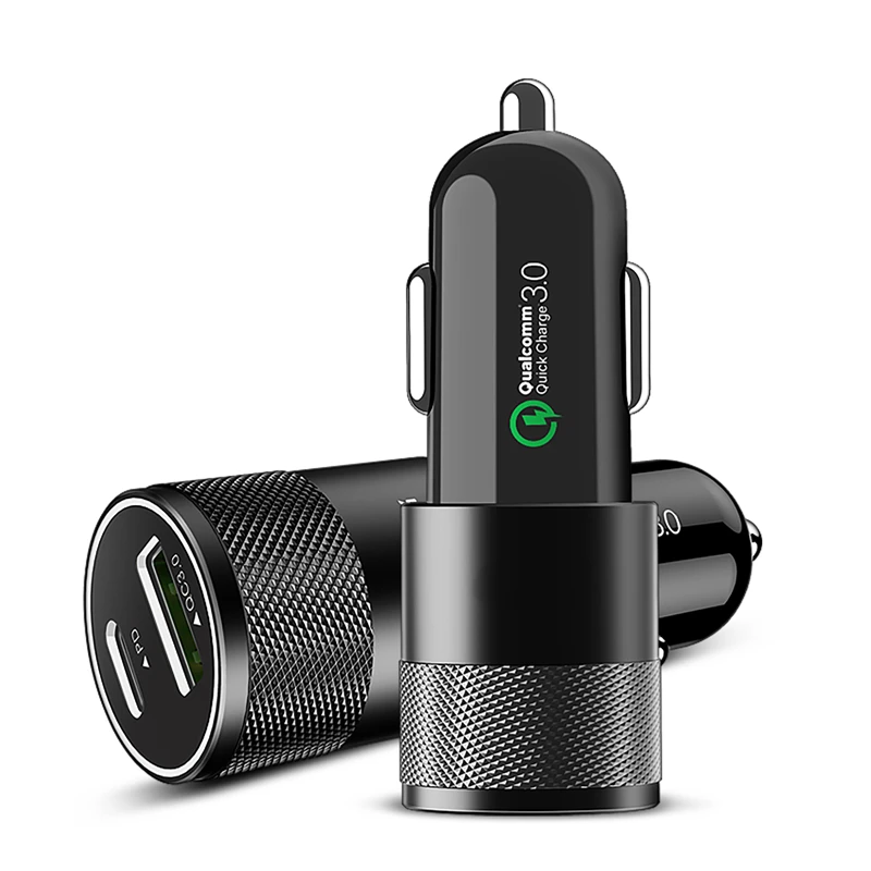 3 Ports Usb Car Charger 3.5a Fast Quick Charge 3.0 For Iphone Samsung