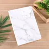 PU leather A5 hand made hard cover perfect binding custom agenda diary journal planner notepad composition marble notebook