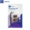 Tire repair card with vulcanizing rubber patch lever nylon
