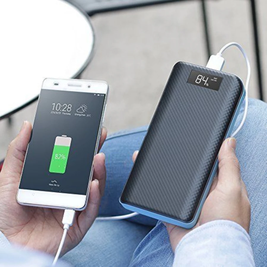 Portable 24000mAh Power Bank 3 USB LED Light Backup Battery Charger For iPhone X 8 Samsung High Quality - ANKUX.COM