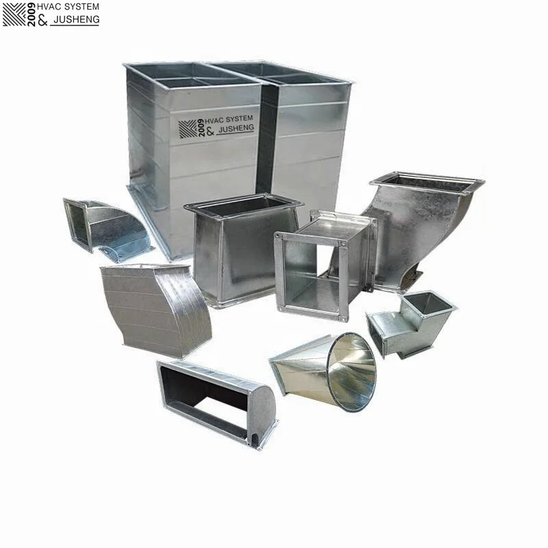 Jusheng Tdf Flange Galvanized Semifinished Air Duct Buy Square Air