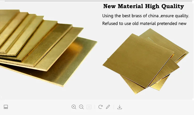 Brass copper plate