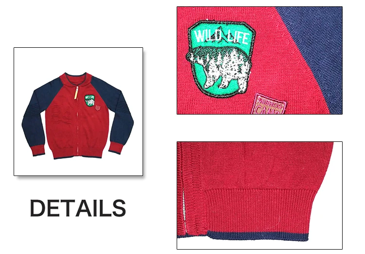 Wholesale Cotton Boys Sweater Knitted Cardigan Designs for Kids