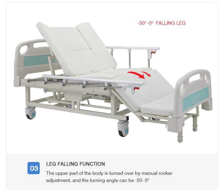 Hospital Furniture King Size Adjustable Patient Recovery Hospital Beds