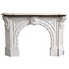 High quality home decor modern arched marble fireplace surround