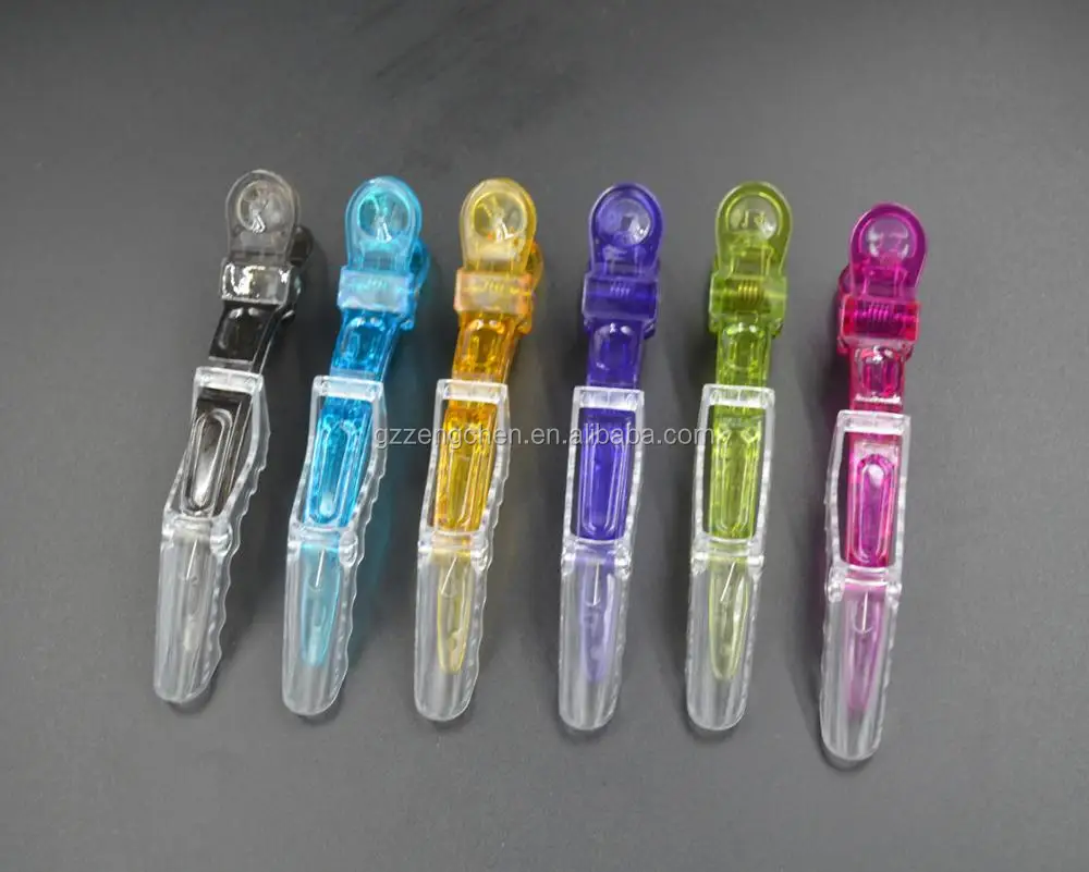 clear plastic hair clips