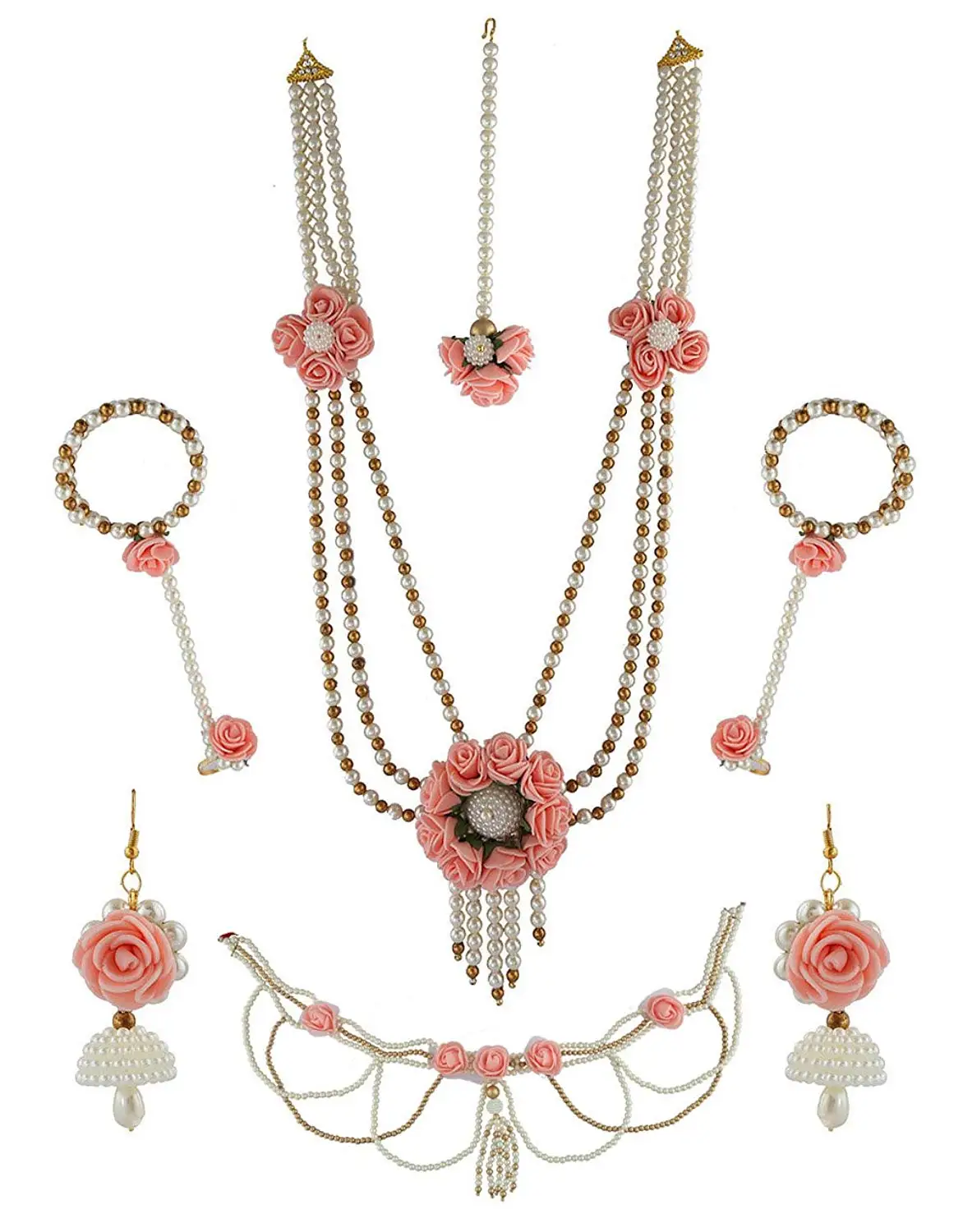 Anuradha Art Golden-Black Colour Designer Classy Traditional Necklace Set For Women//Girls