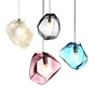 New colorful glass stone shape pendant light