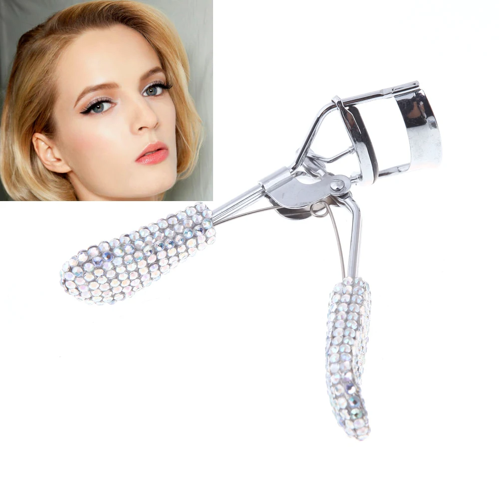 Wholesale Private Label Diamond Rhinestone Eyelash Curler Rhinestone