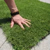Customized PP+PE material ornaments type artificial grass turf mat