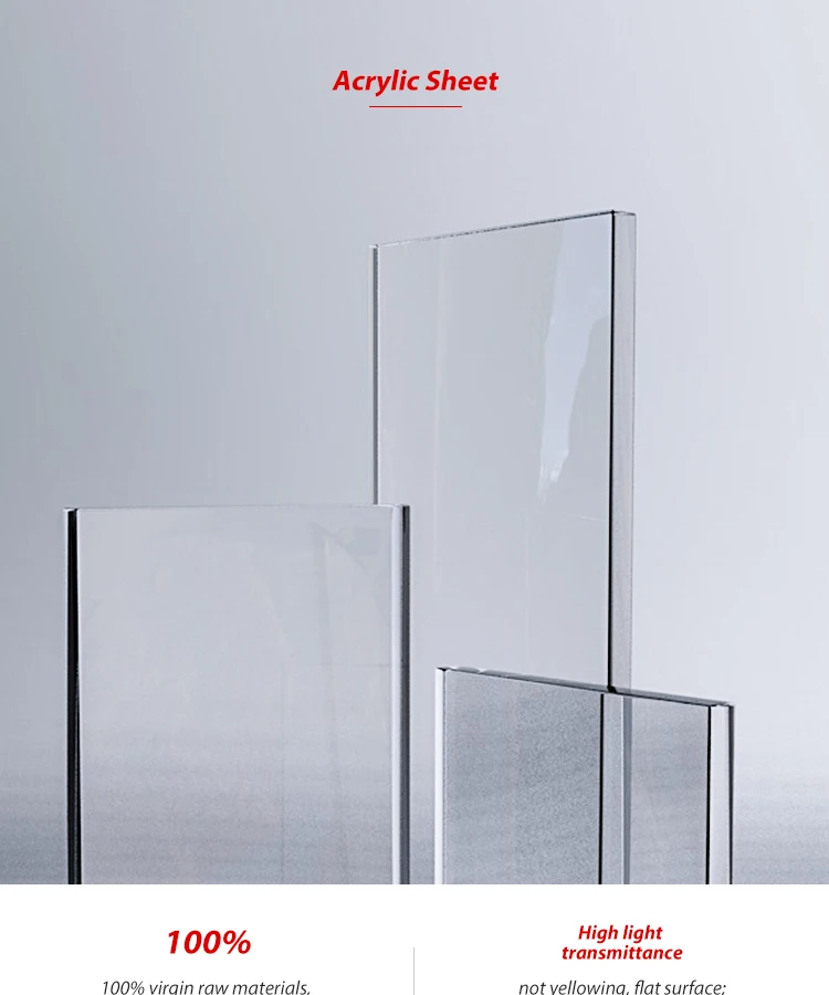 Red Acrylic Perspex PMMA Recyclable Mirror Sheet