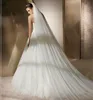 wholesale hot sale elegant 3 meters long wedding veil white ivory wedding bridal veil
