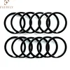 Black metal double loop key ring for gift