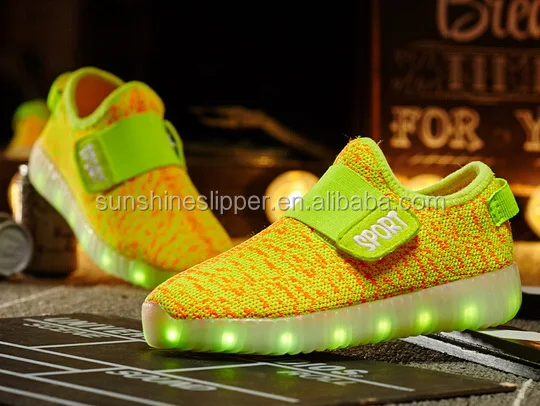 7 color led light colorful Coconut design sports shoes for men and women led shoes