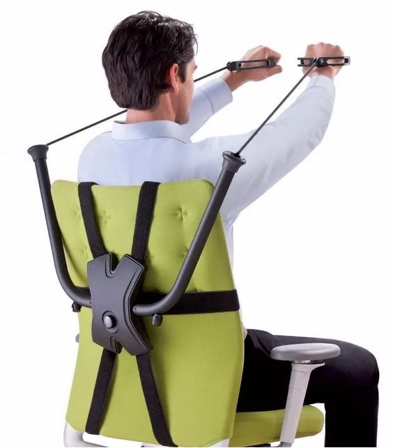Chair Attached Resistance Exercise Equipment For Chest Expander