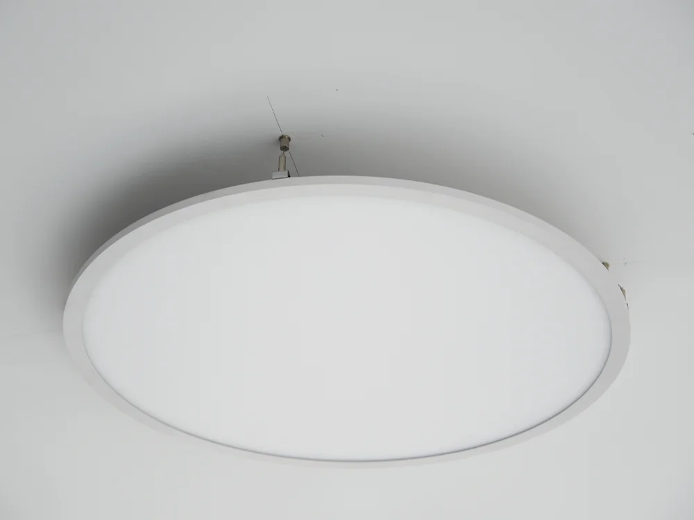 Large 800mm round 18 watt etl led panel film light glass price lamp roof specification material