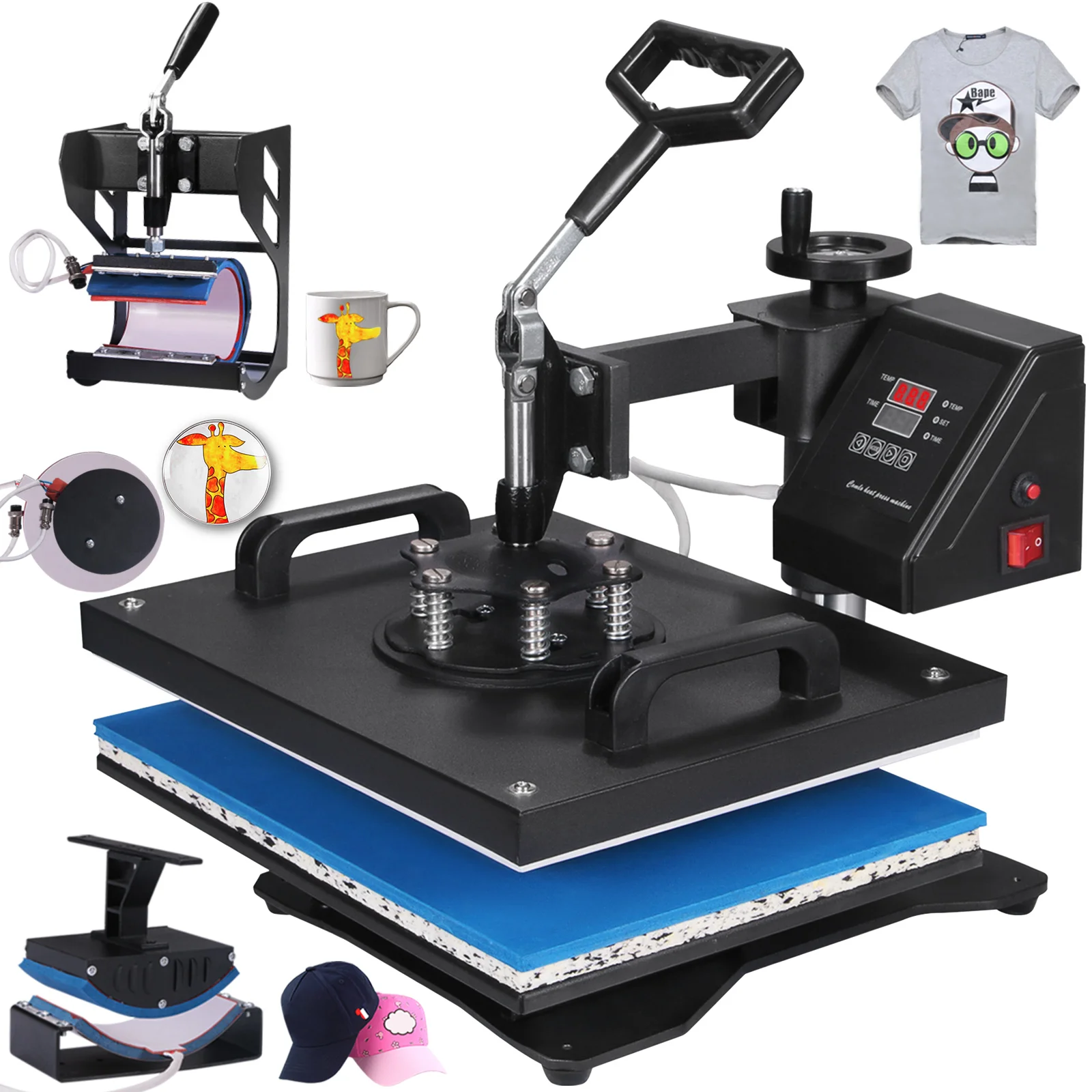 5 In 1 Mug Heat Press Machine Mug Plate Digital Printing Machine - Buy ...