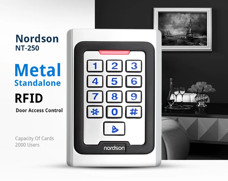 Metal Keypad RFID Card Access Controller,Door Access Control System