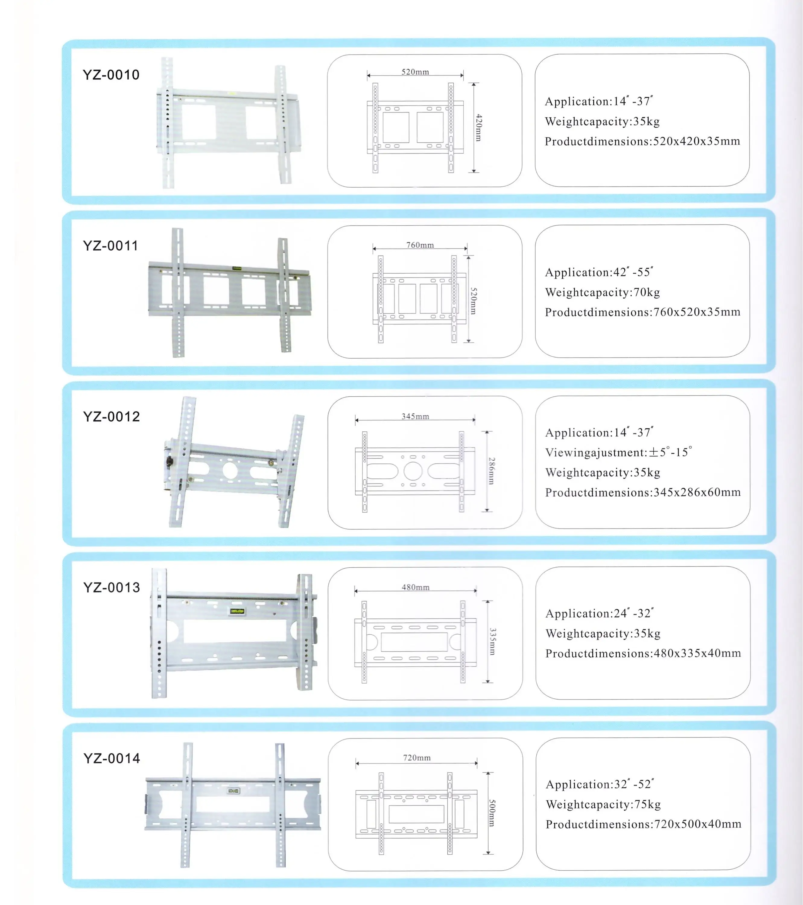 Full motion 90 degree180 degree 360 degree TV wall mount Products from