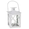Custom sizes white decorative metal lantern mini candle lanterns