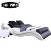 fashional double bed curve shape with metal bed frame A021