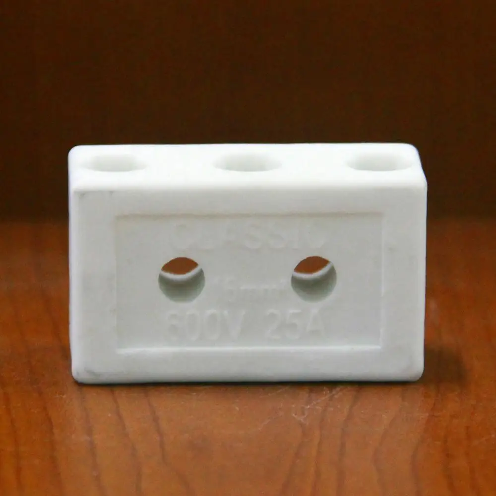 Factory! 3 Pole Ceramic Terminal Block/porcelain Wire Connectors