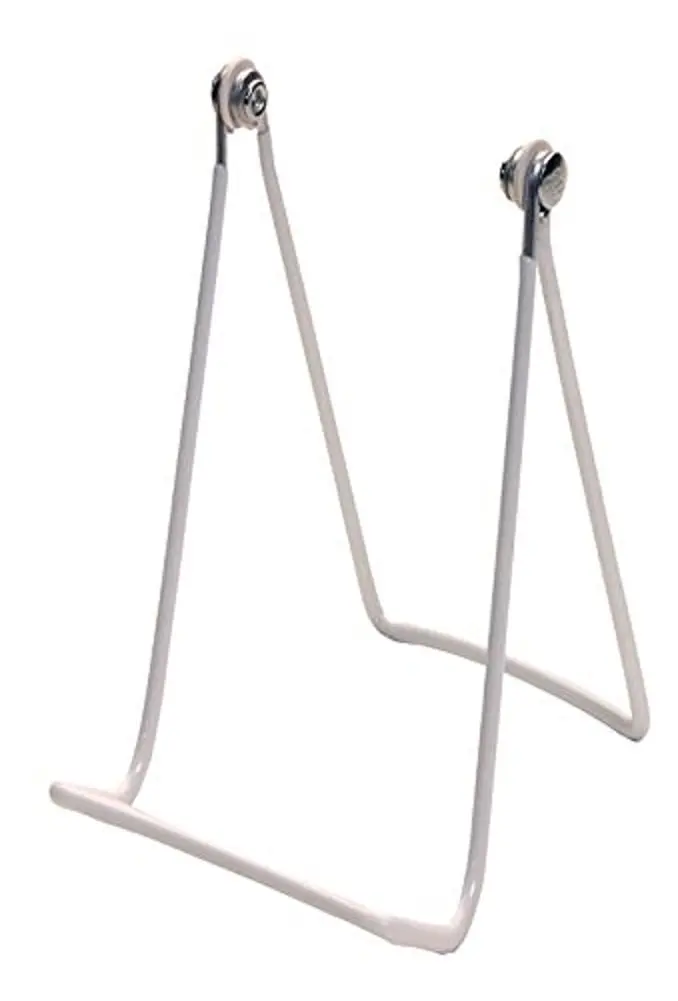 2 Gibson Holders 2AT Adjustable Wire Display Easels- 3.5" W x 5.75" H with 1.5" display ledge, White
