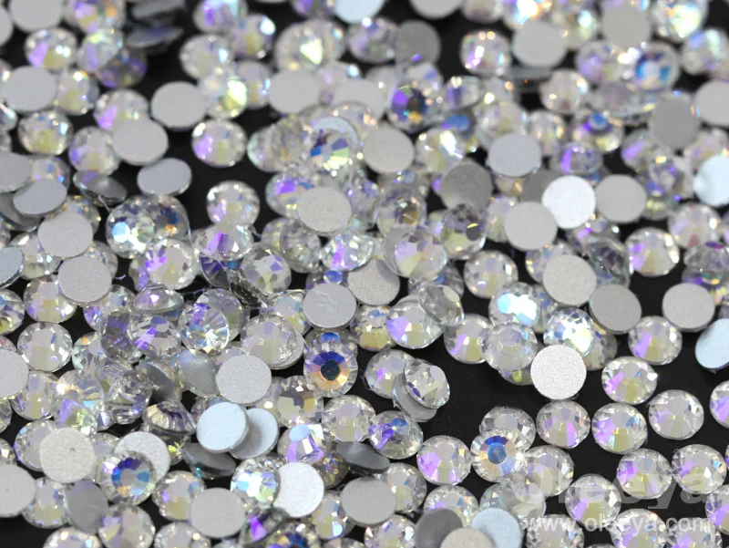 Wholesale Newest Moonlight Color Nail Art Crystal Rhinestone SS20 Flat Back Round Non Hot Fix Rhinestone for Nails