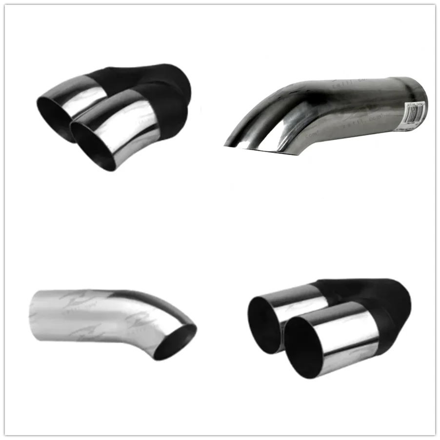 Universal Stainless Steel Polished Truck Exhaust Tip Tail Pipe Slant