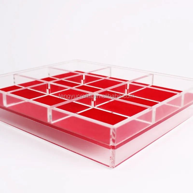 Cube Square Plexiglass Lucite Large Counter Display Case / Acrylic Gem