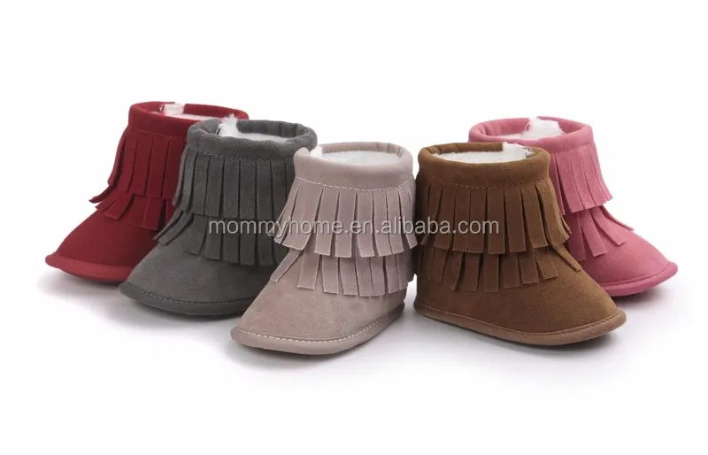 Großhandel Kinder Schuhe Kinder Booties Neugeborenen Quasten Großhandel Kinder Stiefel Jungen Mädchen Winter Schneeschuhe