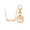 Dog Bone Matching Best Friends Charm Necklace&Key chain BFF Bones Friendship Pet Dog Lover Jewelry