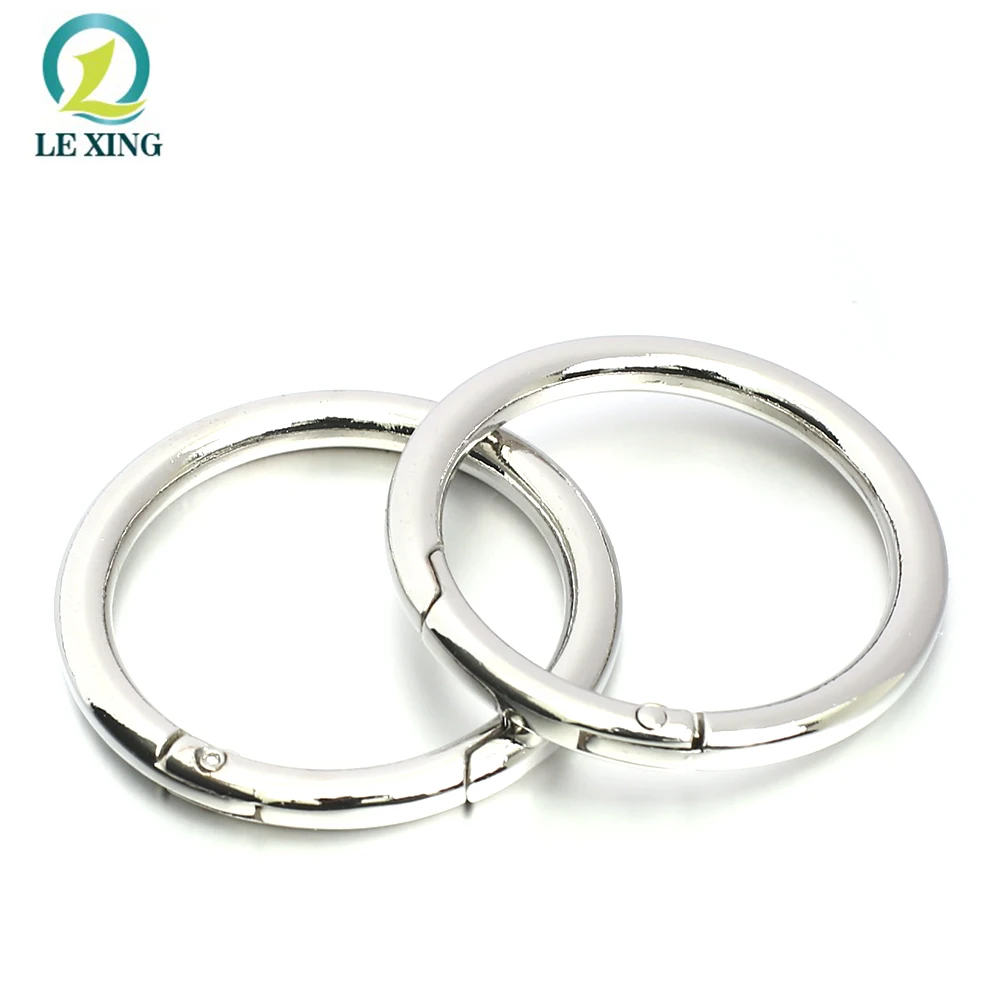 High Quality Open Spring Diameter 20mm Silver Metal O Ring Clips For