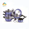 Kitchenware product 12pcs gas stove free denmark aluminum pot non-stick cookware