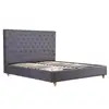 Upholstered in a fine high-quality fabric Bed Frame king and queen sizes bed