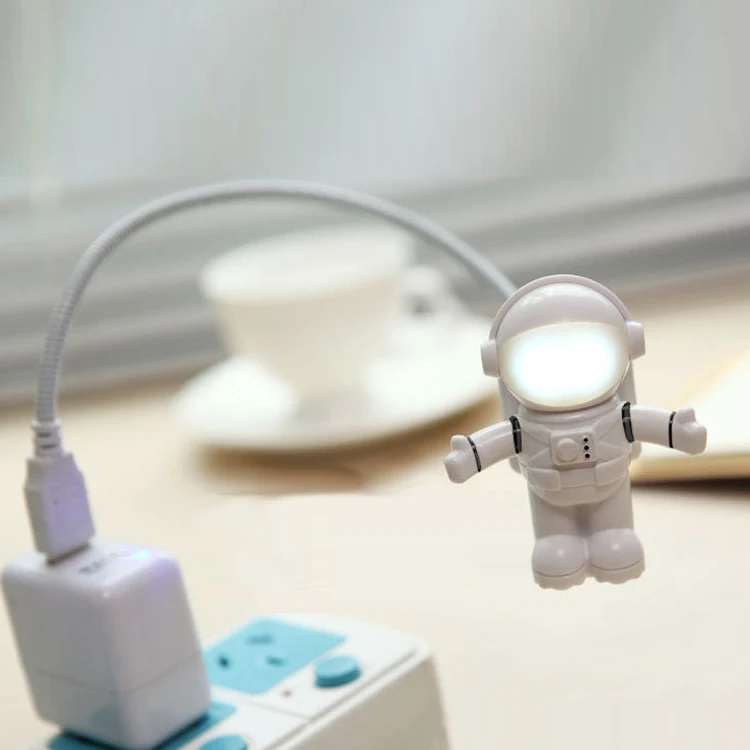 Eye protection USB chargeable Led spaceman astronaut night light keyboard light for bedroom