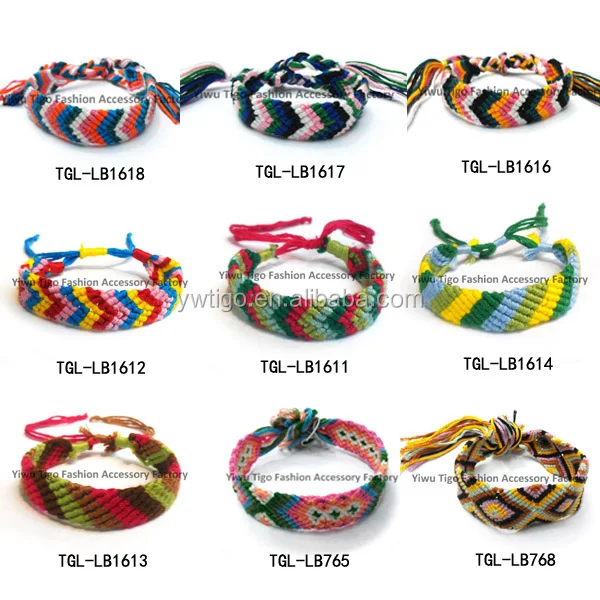 Whole Hand Woven French String Friendship Bracelets Whole Hand Woven French String Friendship Bracelets