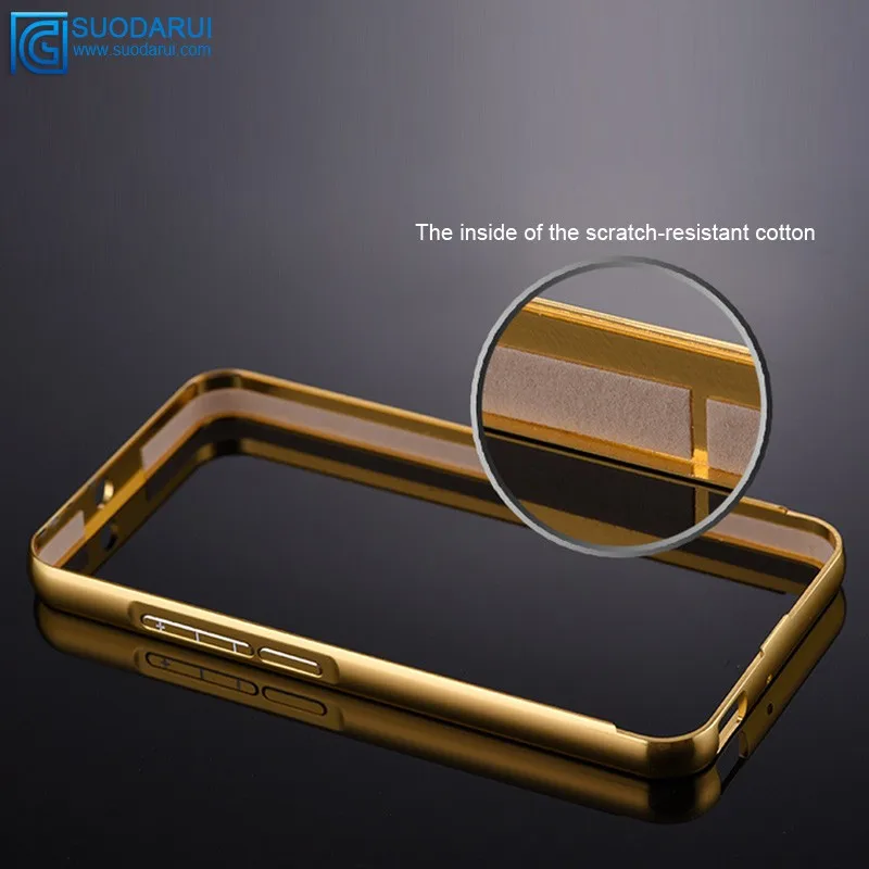 Mirror case For Samsung Galaxy J5 2016 J5108 aluminum 24k metal mirror hard back cover