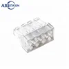 White Quick 2P Cable Wire Connector No Screw Terminal Block Spring Clamp