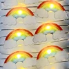 LED Rainbow String Lights Battery Rainbow Copper Wire Night Light Micro Mini Led Fairy Lights For Birthday Party Kids Room House