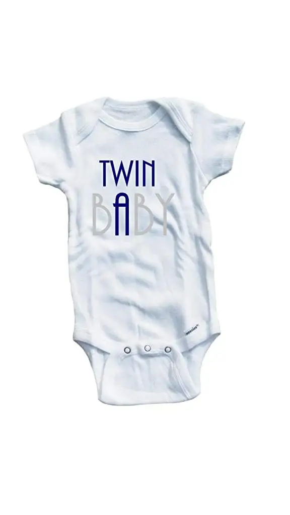 Baby Tee Time Baby Boys' #2 Twin Baby A B Set One piece