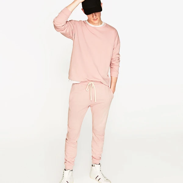 mens pink jogging suit