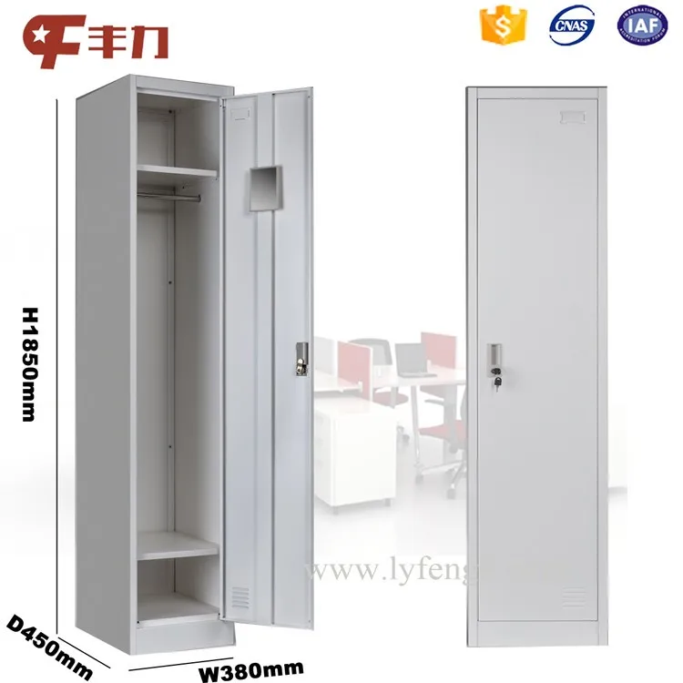 Small Steel Clothes Locker Hanging Clothes Single One 1 Door