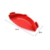 Amazon On STRAIN No-Hands No-Fuss Colander silicone snap pot pan strainer