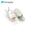 RJ45 8P8C Connector FTP Shield Cat7 RJ45 Module Plug