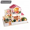 DIY wooden gift toys dollhouse 1 24 scale miniature model houses