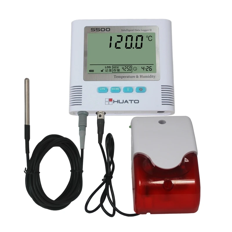 S500 Temperature Data Logger With External Alarm/temperature Monitor
