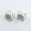55 series 8P8C single port cheap price toolless rj modular PCB jack rj45 connector with 90 degree keystone jack ear included