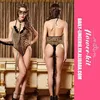 New Fantasy Top Sale Women's Costumes Sexy Leopard Teddy Set Erotic lingerie