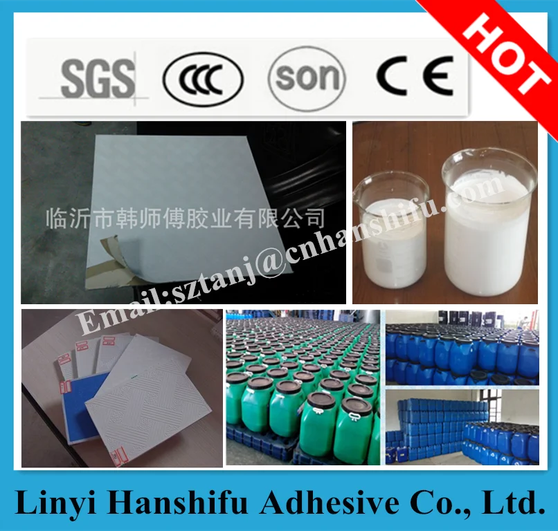 Pvc Gypsum Board Lamination Glue/glue For Gypsum Board Stick The